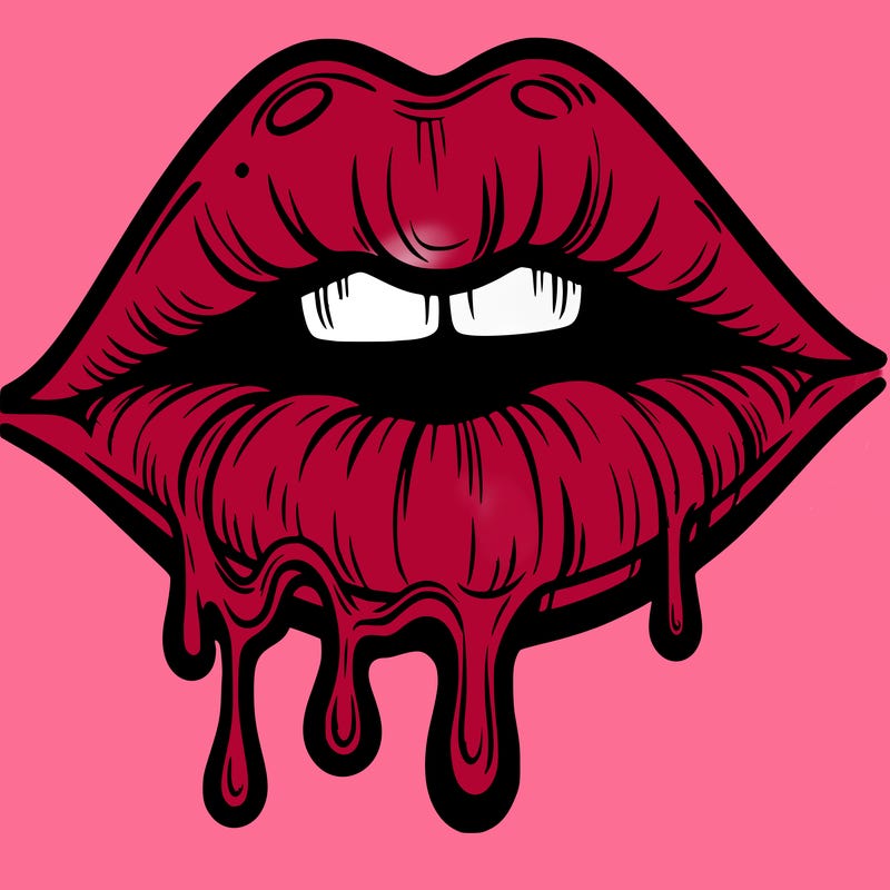 lips that look realistic and drip
