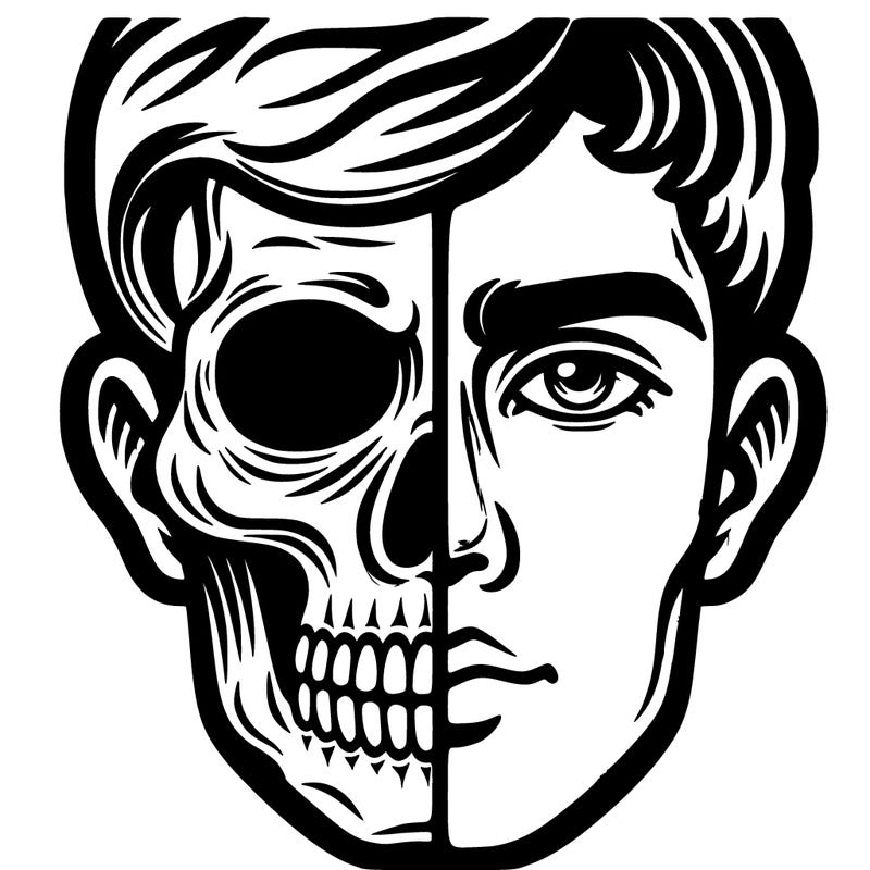 half face half skull