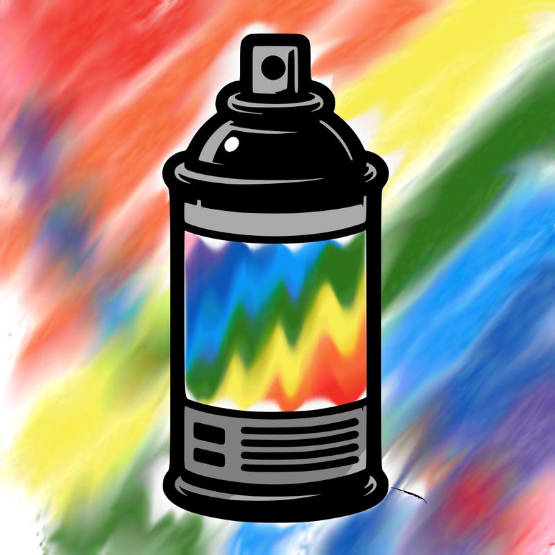 spray paint bottle