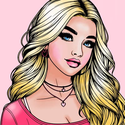 detailed realistic girl