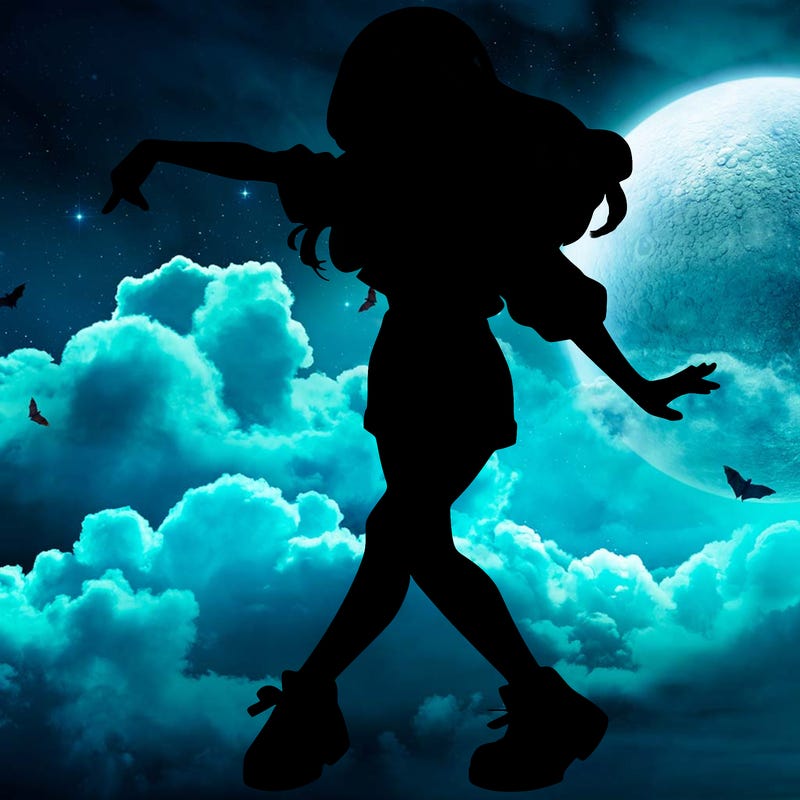 realistic girl danceing