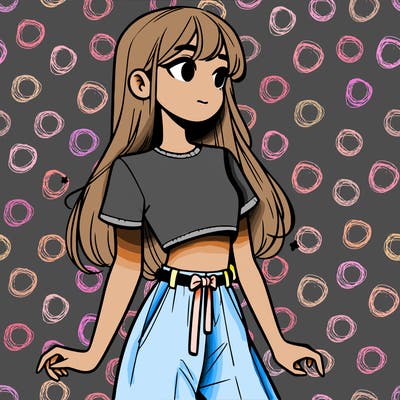 girl in a cute crop top