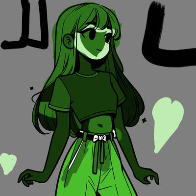 girl in a cute crop top