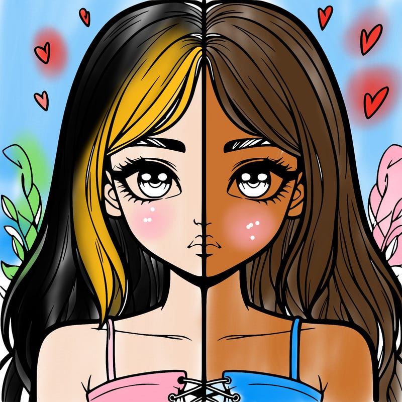 realistic girl split