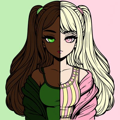 realistic girl split