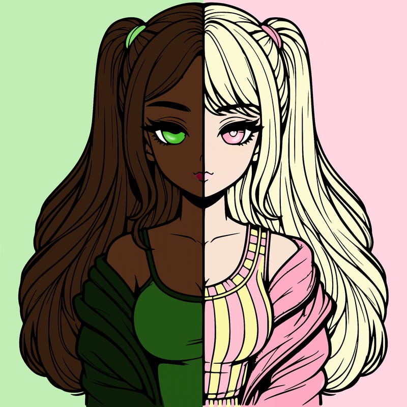 realistic girl split