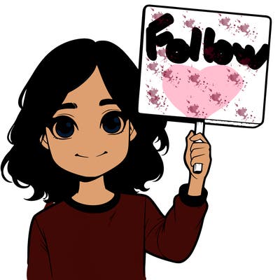 realistic girl holding up a sign