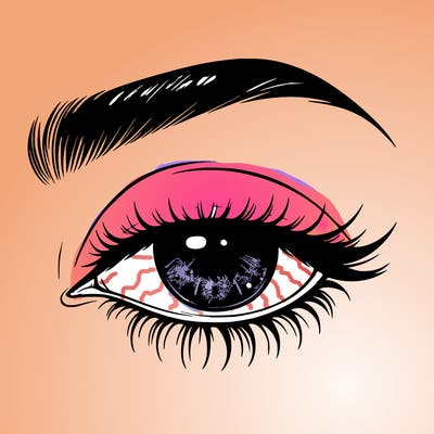 eye closed realistic