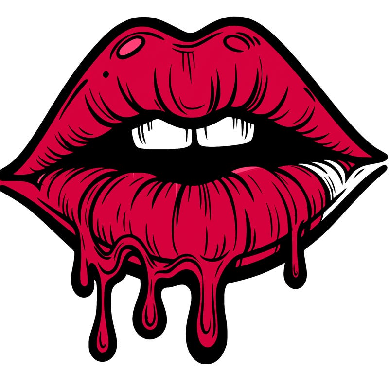lips that look realistic and drip