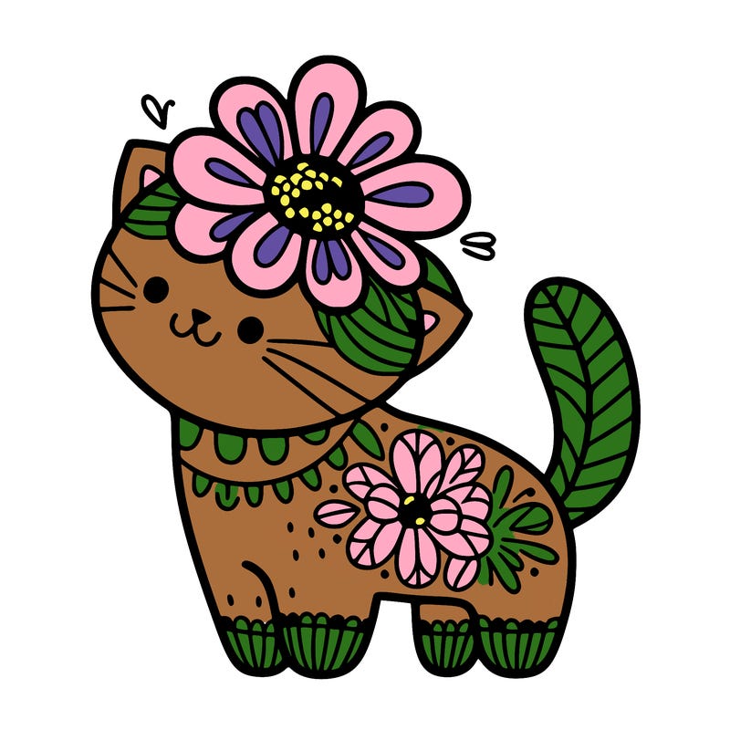 flower cat