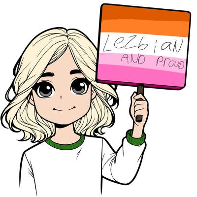 realistic girl holding up a sign