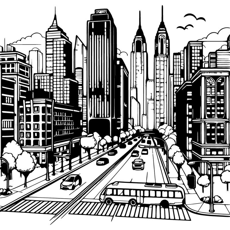 beautiful realistic city