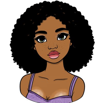 realistic black girl