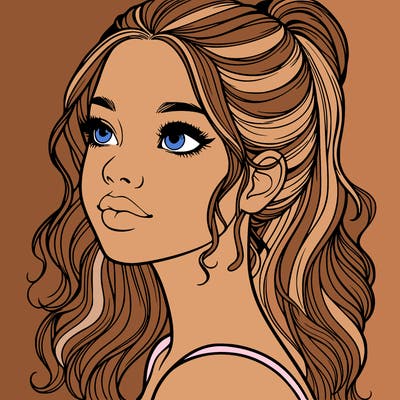 beautiful realistic girl