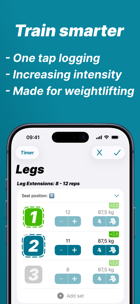 Progression Workout Tracker - Health & Fitness App | MWM