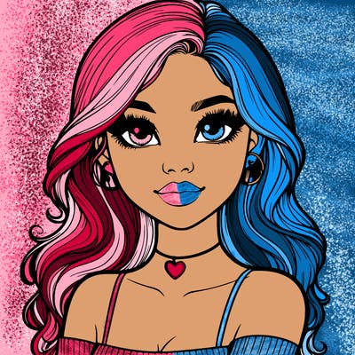 realistic pretty girl