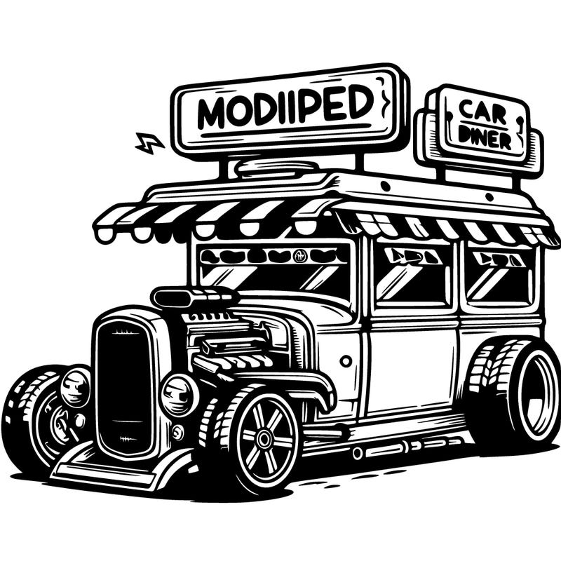 modified car diner.