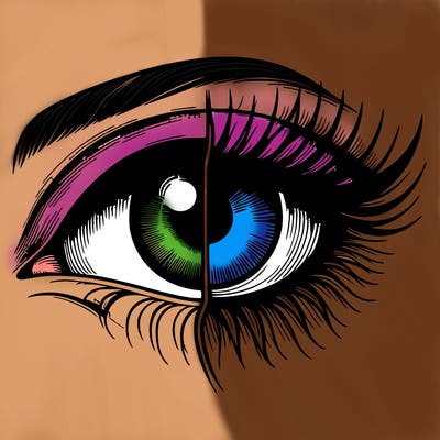 realistic eye split