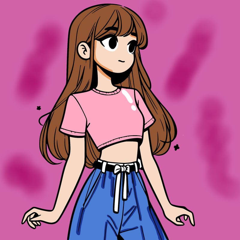 girl in a cute crop top