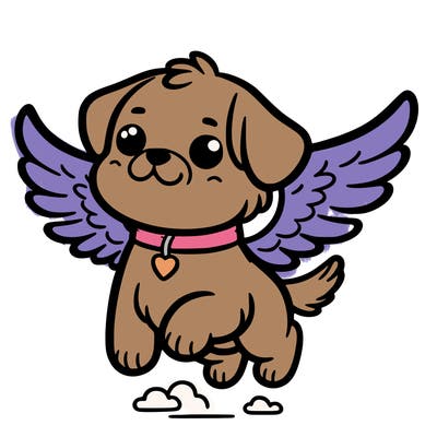 dog with wings