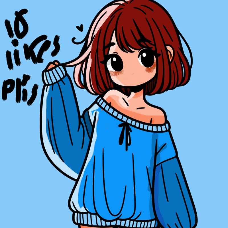 girl in baggy sweater hanging off her shoulder