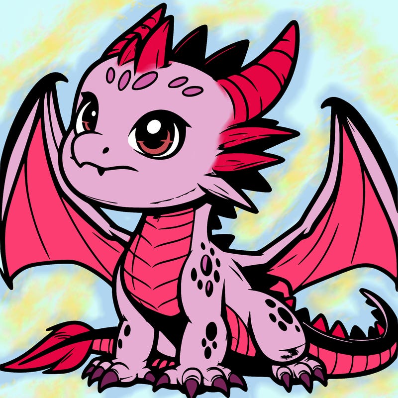 fierce baby night dragon