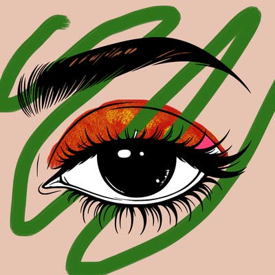 eye closed realistic