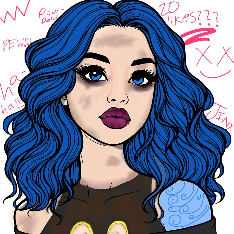 realistic girl with wavy hair and lips