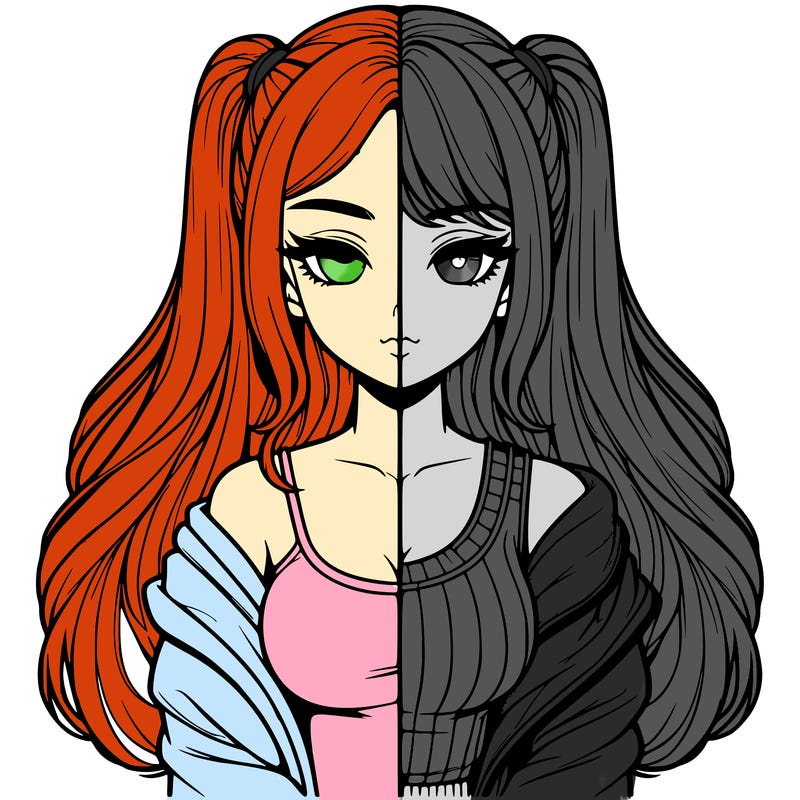 realistic girl split