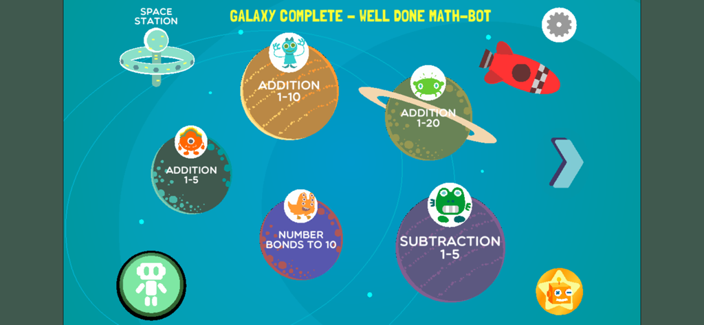 Robo Math Number Line Galaxy - Education App | MWM