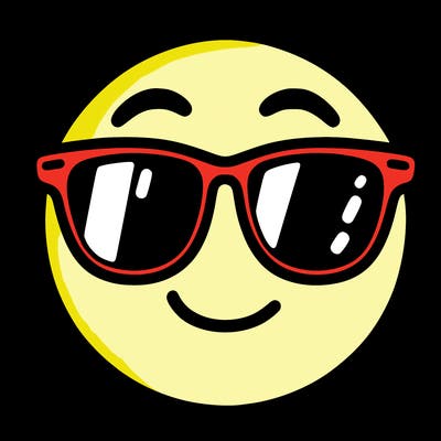 emoji with sunglasses