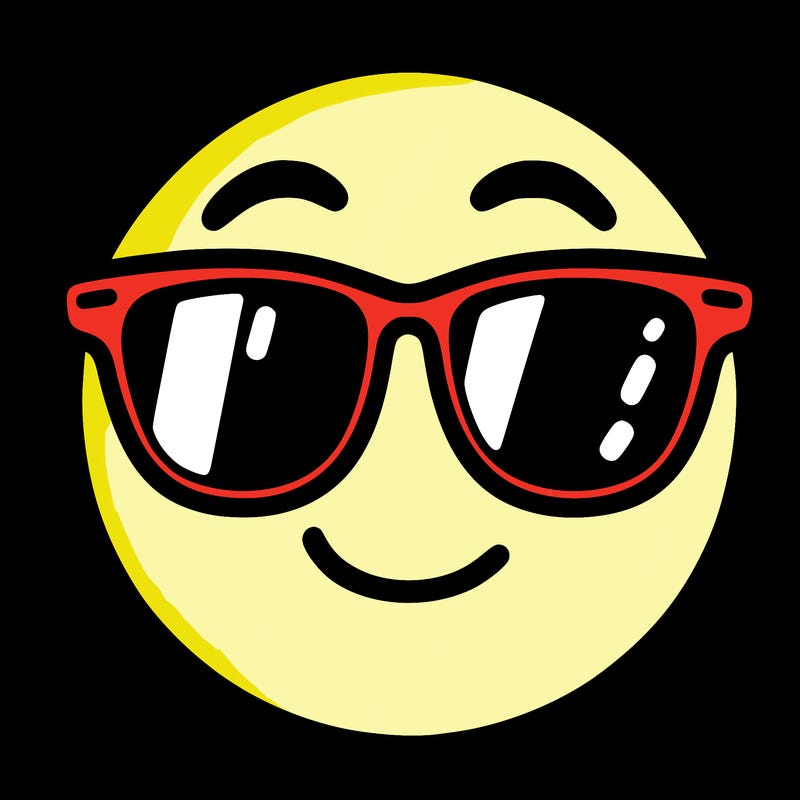 emoji with sunglasses