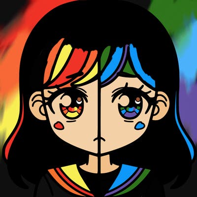 a split of a girl