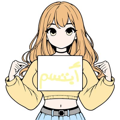 girl holding a blank sign in a long sleeve crop top