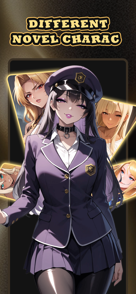 Anna -Your Dream Buddy - A showcase of different anime style female characters available in the Anna AI app