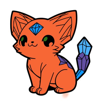 crystal kitten