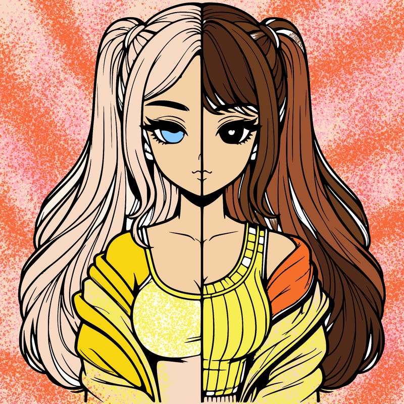 realistic girl split