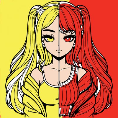 realistic girl split