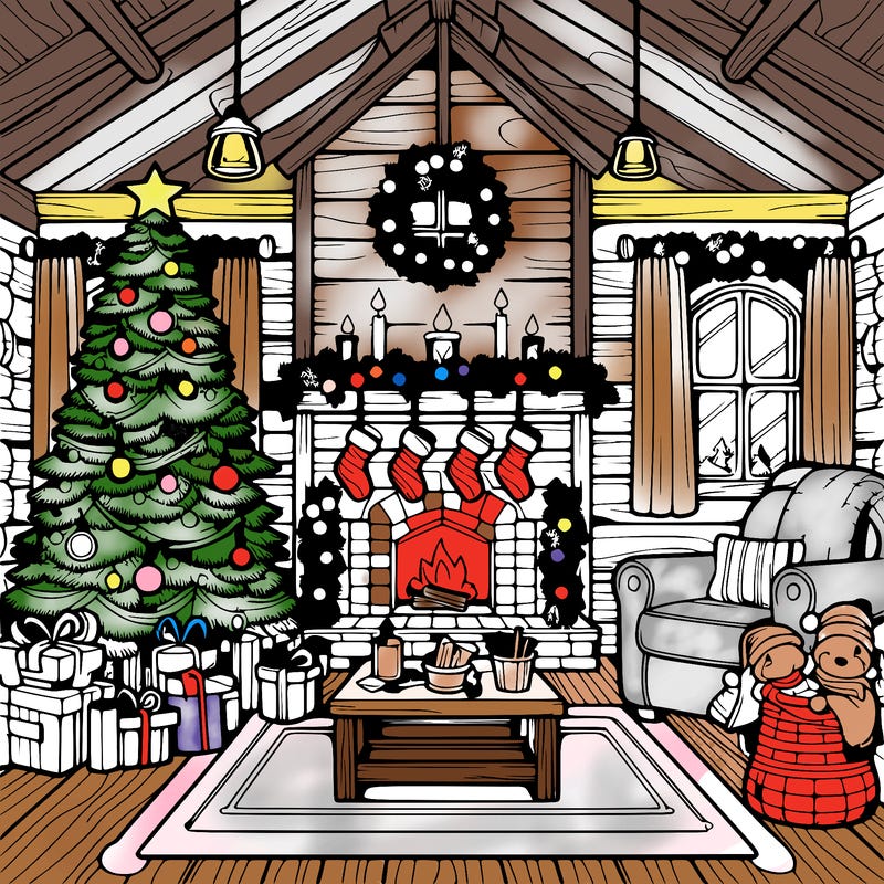 christmas house interior
