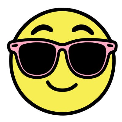 emoji with sunglasses