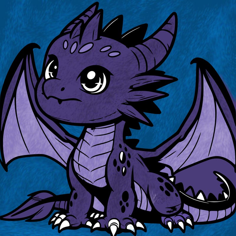 fierce baby night dragon