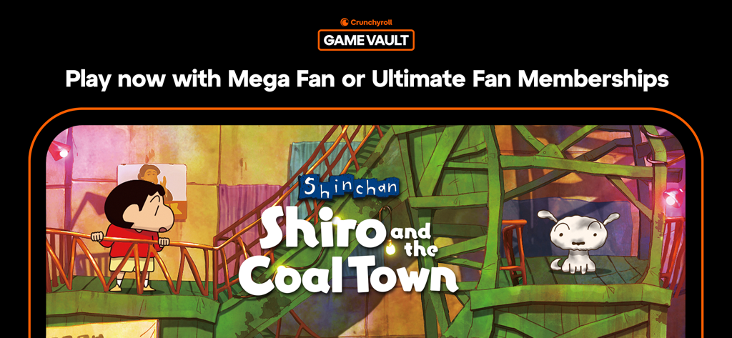 Shin chan: Shiro & Coal Town - Banner del gioco Shin chan Shiro and Coal Town per Crunchyroll Game Vault