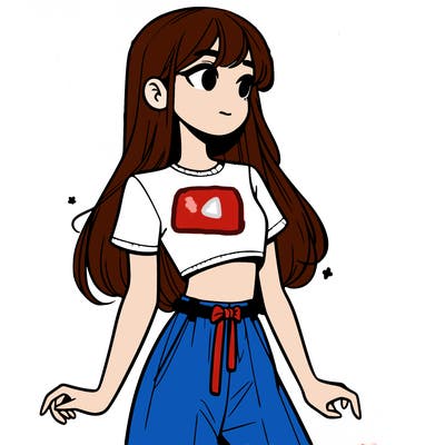 girl in a cute crop top