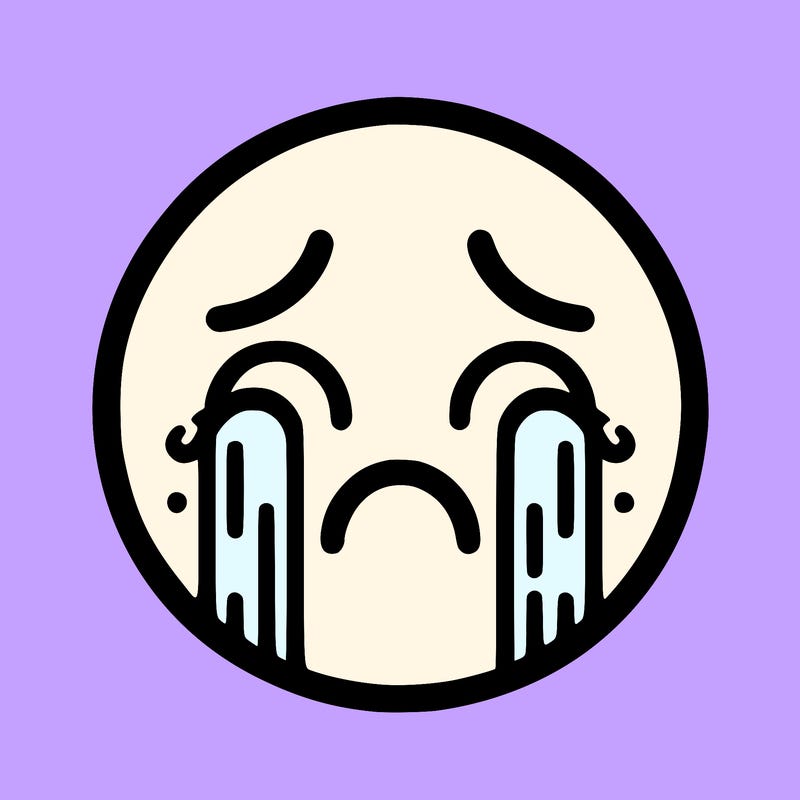 crying emoji face