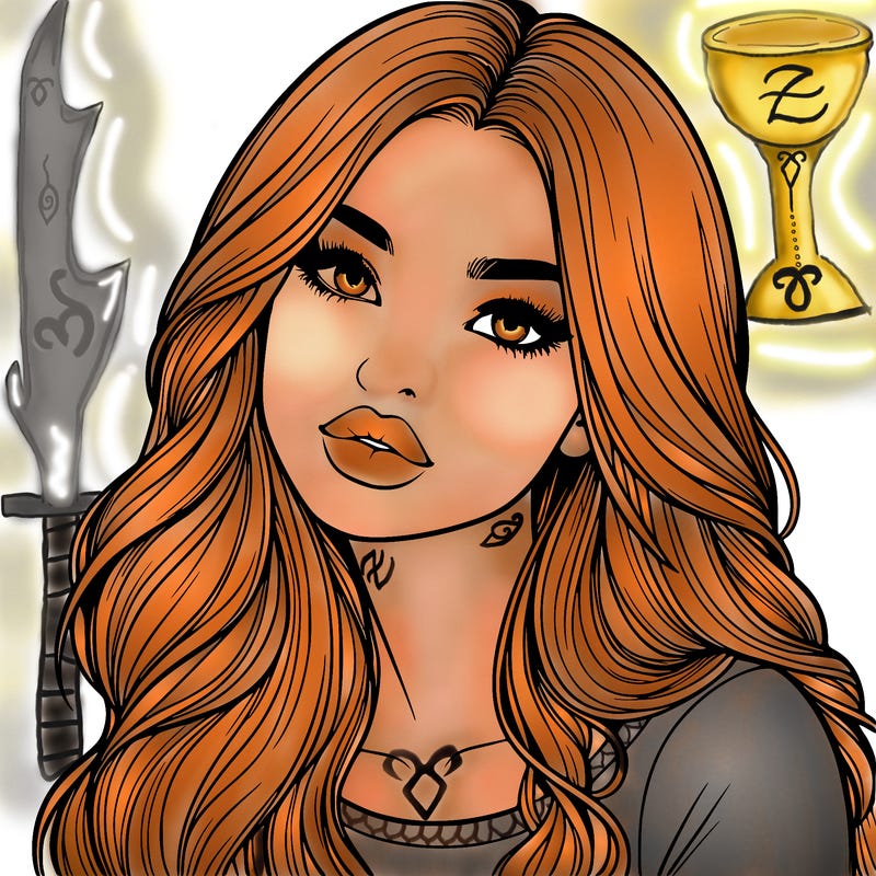 realistic girl with hair on her hair and lips