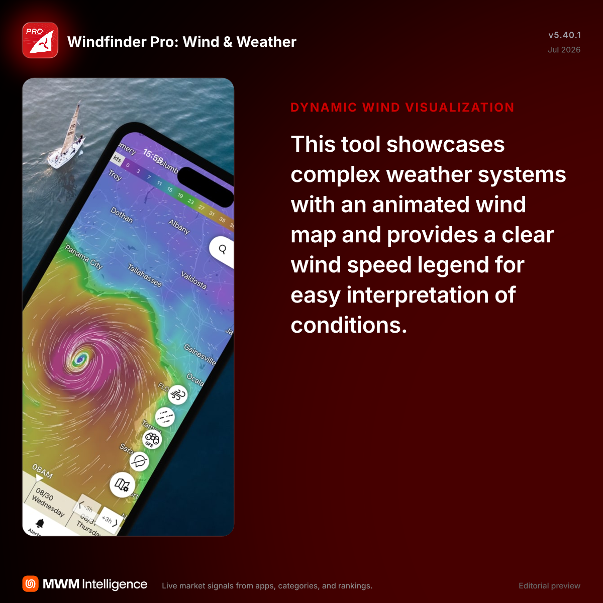 Windfinder Pro: Wind & Weather - Weather App | MWM