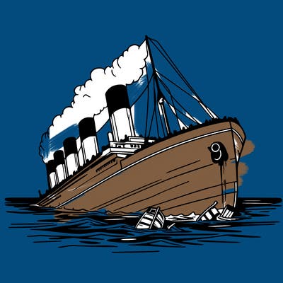 the rms titanic sinking