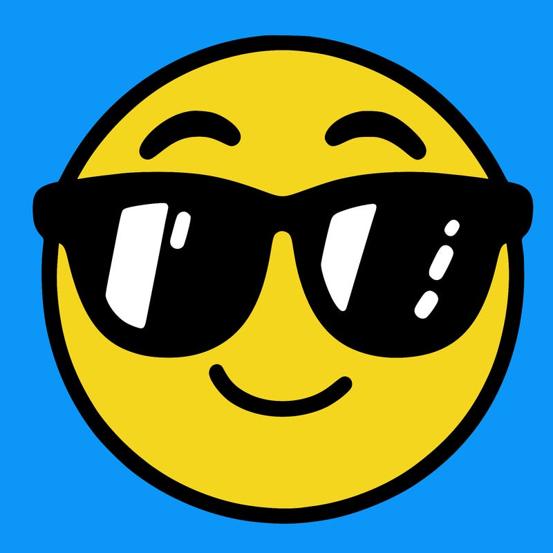 emoji with sunglasses