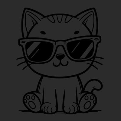cat with sunglasses