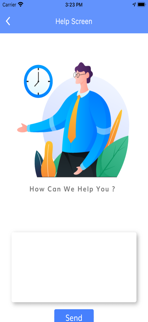 Sistem eKonsular help screen with a message input box and a send button